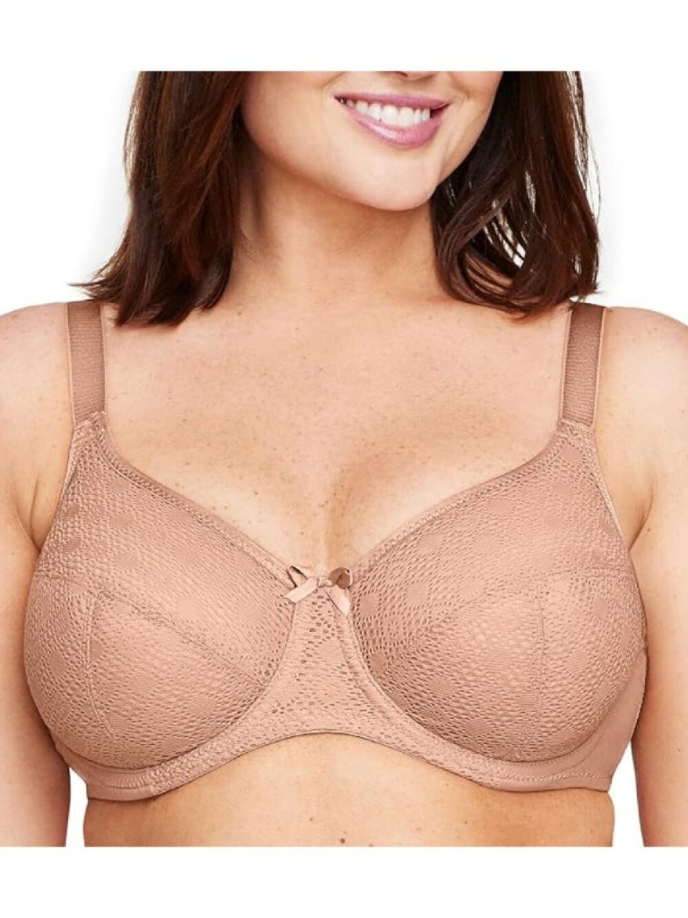 ✨Glamorise 9855 Women's Lace Comfort Wonderwire Bra Underwire 48C NWOT